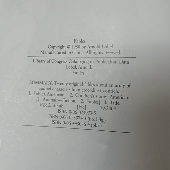 Fables by Arnold Lobel, from 1980. Paperback. No missing pages. Caldecott Medal - Picture 3 of 6